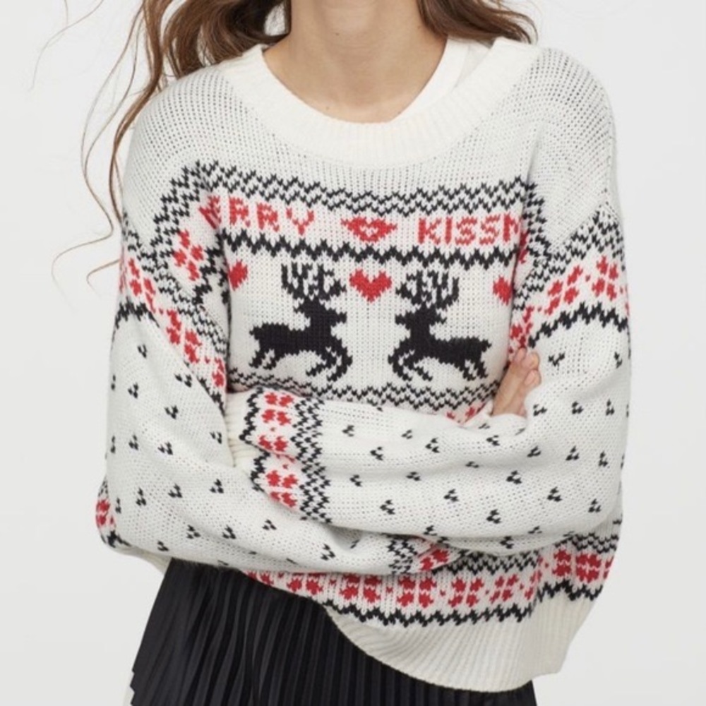 H&M Merry Kissmas Christmas Sweater